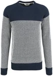 !Solid Herren Strickpullover Rapel Dunkelblau/Grau/Hellblau