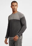 !Solid Herren Strickpullover Rapel Dunkelgrau/Grau