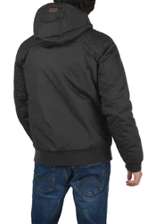!Solid Tilly Herren Übergangsjacke mit Kapuze Dunkelgrau/Schwarz/Grau