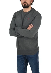 !Solid Benn O-Neck Herren Sweatshirt Pullover Pulli Mit Rundhalsausschnitt Dunkelgrau/Grau