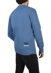 !Solid Benn O-Neck Herren Sweatshirt Pullover Pulli Mit Rundhalsausschnitt Faded Blue Melange