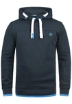 !Solid Benjamin Hood Herren Kapuzenpullover Hoodie Pullover Mit Kapuze Cross-Over-Kragen Und Fleece-Innenseite Dunkelblau/Blau/Hellblau