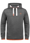 !Solid Benjamin Hood Herren Kapuzenpullover Hoodie Pullover Mit Kapuze Cross-Over-Kragen Und Fleece-Innenseite Grau/Rot/Dunkelgrau/Hellgrau