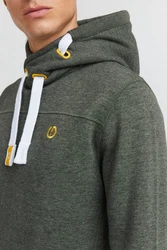 !Solid Benjamin Hood Herren Kapuzenpullover Hoodie Pullover Mit Kapuze Cross-Over-Kragen Und Fleece-Innenseite Grau/Dunkelgrün/Dunkelgrau/Hellgrau/Grün