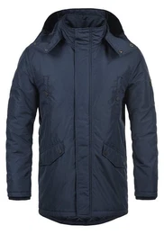 Langjacke Majid Winterjacke mit abnehmbarer Kapuze