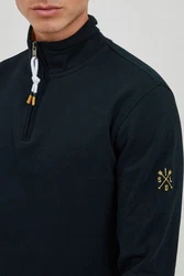 !Solid Sweatshirt SDKaran Troyer Kragen Dunkelblau/Grau/Grün