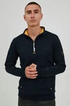 !Solid Sweatshirt SDKaran Troyer Kragen Dunkelblau/Grau/Grün