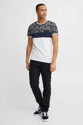 !Solid Herren T-Shirt Kurzarm Shirt Florian Rundhals-Ausschnitt Weiß/Blau/Schwarz/Creme/Dunkelblau/Grau