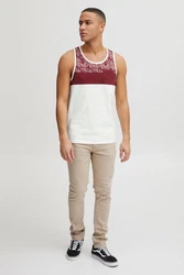 !Solid Tanktop SDFlo Bordeaux/Dunkelrot/Rot