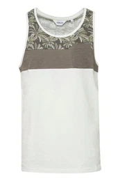 !Solid Tanktop SDFlo rmelloses Shirt mit Blumen-Print