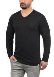 !Solid Langarmshirt SDBeda Longsleeve mit V-Ausschnitt 