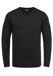 !Solid Langarmshirt SDBeda Longsleeve mit V-Ausschnitt 