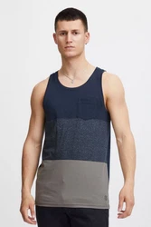 Solid Tanktop SDMinho Hemd Dunkelblau/Grau