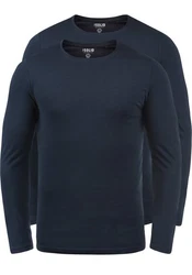 !Solid Rundhalsshirt SDBasal 2er-Pack 