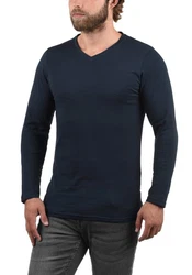 !Solid V-Shirt Langarmshirts im 2er-Pack 