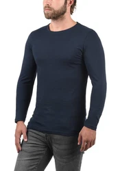!Solid Rundhalsshirt SDBasal Langarmshirts 