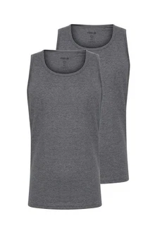 !Solid Tanktop SDCasal 2er-Pack Dunkelgrau/Grau/Hellgrau