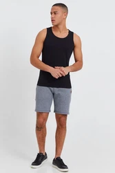 !Solid Tanktop SDCasal 2er-Pack Schwarz/Dunkelblau/Blau