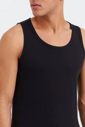 !Solid Tanktop SDCasal 2er-Pack Schwarz/Dunkelblau/Blau