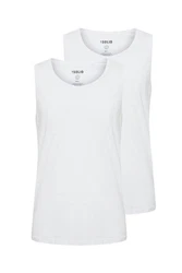 !Solid Tanktop SDCasal 2er-Pack Weiß/Grau/Silber