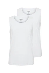 !Solid Tanktop SDCasal 2er-Pack Weiß/Grau/Silber