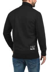 !Solid BennTrack Herren Sweatjacke Cardigan Ohne Kapuze Mit Reißverschluss Stehkragen Black