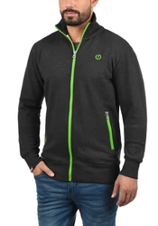 !Solid BennTrack Herren Sweatjacke Cardigan Ohne Kapuze Mit Reißverschluss Stehkragen Dunkelgrau/Grau/Grün/Dunkelgrün