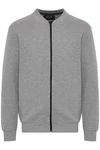 Indicode Sweatjacke IDBronte mit Reißverschluss Hellgrau/Grau/Dunkelgrau