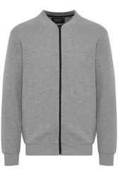 Indicode Sweatjacke IDBronte mit Reißverschluss Hellgrau/Grau/Dunkelgrau