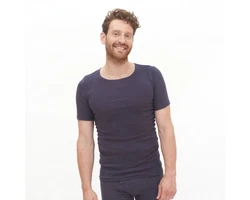 LIVING CRAFTS Unterhemd JACOB Lila/Dunkelblau/Schwarz