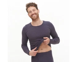 LIVING CRAFTS Kurzarmshirt JOHAN GOTS zertifiziert Dunkelblau/Dunkelgrau/Grau/Schwarz/Blau