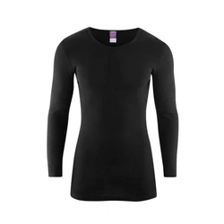 LIVING CRAFTS Kurzarmshirt JOHAN GOTS zertifiziert Schwarz/Lila/Dunkelblau