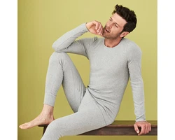 LIVING CRAFTS Kurzarmshirt JOHAN GOTS zertifiziert Grau/Hellgrau