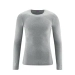 LIVING CRAFTS Kurzarmshirt JOHAN GOTS zertifiziert Grau/Hellgrau