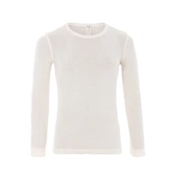 LIVING CRAFTS Langarmshirt HARVEY Weiß/Creme/Grau
