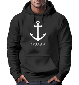 Neverless Hoodie Herren Anker Nautical Sailor Segeln Dunkelblau/Blau/Türkis/Grau/Rosa/Schwarz/Dunkelgrau