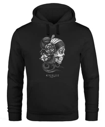 Hoodie Hoodie Herren Santa Muerte La catrina Mexican Skull Dia de los Muertos Tattoo Design Kapuzen-Pullover Mnner
