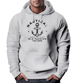 Neverless Hoodie Herren Anker Motiv Nautical Kapuzen-Pullover Grau/Khaki/Dunkelblau/Dunkelgrau Neverless Hoodie Herren Anker Motiv Nautical Kapuzen-Pullover Grau/Khaki/Dunkelblau/Dunkelgrau