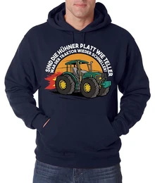 Kapuzenpullover Traktor Farmer Herren Hoodie Pullover mit lustigem Landwirt Frontprint