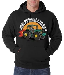 Kapuzenpullover Traktor Farmer Herren Hoodie Pullover mit lustigem Landwirt Frontprint
