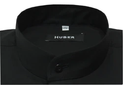 Huber Hemden Langarmhemd HU-0001 Schwarz