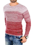 Reslad Strickpullover Crewneck RS-3106 Rot/Lila