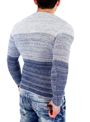 Reslad Strickpullover Crewneck RS-3106 Colorblock