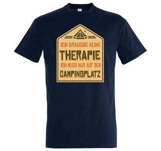 Youth Designz T-Shirt Ich Muss Auf Den Campingplatz Herren Shirt Dunkelblau/Hellblau Youth Designz T-Shirt Ich Muss Auf Den Campingplatz Herren Shirt Dunkelblau/Hellblau