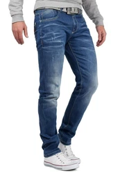 Cipo & Baxx 5-Pocket Jeans Hose BA-CD386 Blau/Dunkelblau