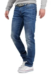 Cipo & Baxx 5-Pocket Jeans Hose BA-CD386 Blau/Dunkelblau