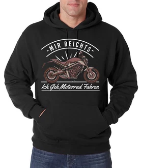 Youth Designz Kapuzenpullover Ich Geh Motorrad Fahren Herren Hoodie Dunkelrot/Lila/Schwarz/Grau/Rot/Braun Youth Designz Kapuzenpullover Ich Geh Motorrad Fahren Herren Hoodie Dunkelrot/Lila/Schwarz/Grau/Rot/Braun