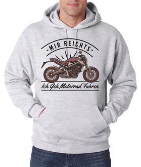 Youth Designz Kapuzenpullover Ich Geh Motorrad Fahren Herren Hoodie Grau/Hellgrau/Braun/Rosa Youth Designz Kapuzenpullover Ich Geh Motorrad Fahren Herren Hoodie Grau/Hellgrau/Braun/Rosa