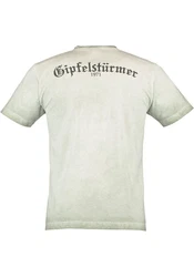 OS-Trachten Trachtenshirt Praiol Kurzarm T-Shirt Dunkelgrün/Khaki/Grün