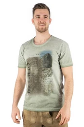 Trachtenshirt Praiol Kurzarm T-Shirt mit Motivdruck